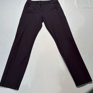 Athleta Stellar Trouser Pants Size 6 Brown Performance Travel Work Pants